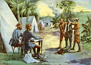 Questioning Prints: A Spanish spy in camp, Spanish-American War, 1898