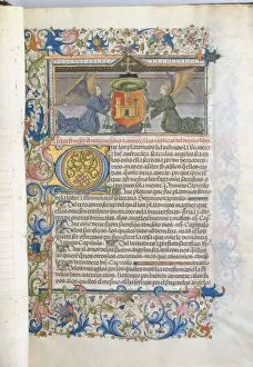 St Augustine Gallery: Spanish Translation of Saint Augustines City of God, 1446-82. Creator: Cano de Aranda