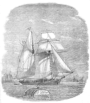 Oranges Prints: Spanish Vessel arriving with Christmas Fruit, 1854. Creator: Unknown
