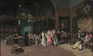 Matrimony Gallery: The Spanish Wedding. Artist: Fortuny, Maria (1838-1874)