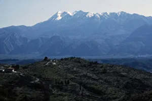 Spartan Gallery: Sparta, Greece and valley of the River Eurotas, with Taiyrtos mountains beyond, c20th century