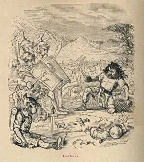 Confronting Gallery: Spartacus, 1852. Artist: John Leech