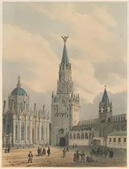 Kremlin Gallery: The Spasskaya Tower (Saviour Gates) and Saint Catherine Church of Ascension Convent