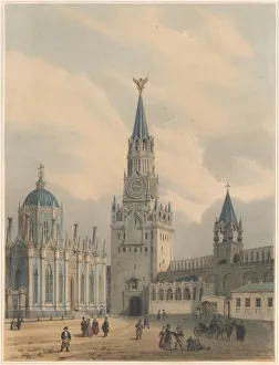 The Spasskaya Tower (Saviour Gates) and Saint Catherine Church of Ascension Convent