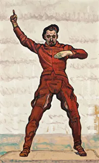 Speaker. For Unanimity (The oath), 1913. Creator: Hodler, Ferdinand (1853-1918)