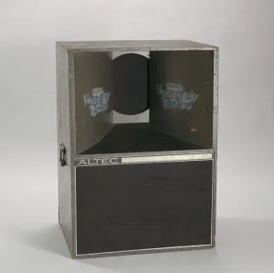 Equipment Prints: Speaker used as part of a DJ setup, 1970s. Creator: Altec Lansing
