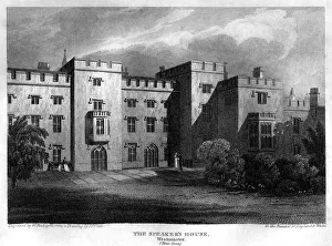 William Radclyffe Prints: The Speakers House, Westminster, London, 1815. Artist: William Radclyffe