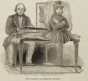 Automaton Prints: The Speaking Automaton, or Euphonia, 1846. Creator: Unknown