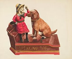Mechanical Gallery: Speaking Dog Mechanical Bank, c. 1939. Creator: Einar Heiberg