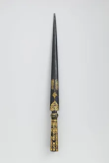 Spearhead Prints: Spear Head, Iranian, dated A. H. 1001 / A. D. 1593-94. Creator: Unknown