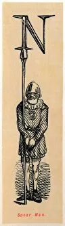 The Comic History Of England Gallery: Spear Man, . Artist: John Leech