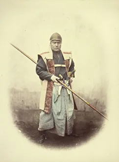 Vignette Prints: Spear-Men or Lancers, 1866-1867. Creator: Felice Beato