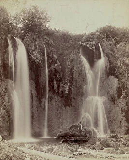 Canyon Collection: Spearfish Falls Black Hills, Dak, 1889. Creator: John C. H. Grabill