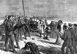 Hymn Prints: Our special artist's voyage to the Gold Coast - Sunday morning on board the Volta