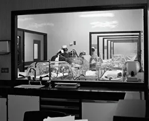 Special care unit for premature babies, Nether Edge Hospital, Sheffield, South Yorkshire, 1969