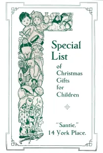 Special List of Christmas Gifts for Children, 1917. Artist: Garratt & Atkinson