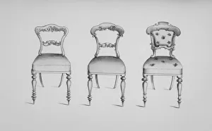 Images Dated 29th September 2020: Specimens of Furniture in the Elizabethan & Louis Quatorze Styles. Adapted for Mod