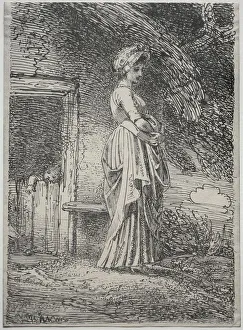 Specimens of Polyautgraphy: The Lost Apple, 1803. Creator: Thomas Stothard (British, 1755-1834)