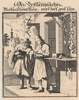Five Senses Prints: Spectacle Maker (From Abbildung der gemein-nutzlichen Haupt-Stande)