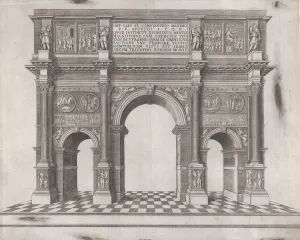 Speculum Romanae Magnificentiae: Arch of Constantine, 16th century. 16th century