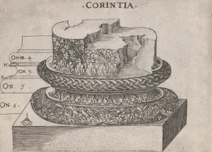 Speculum Romanae Magnificentiae: Corinthian base, ca. 1537. ca. 1537. Creator: Master GA