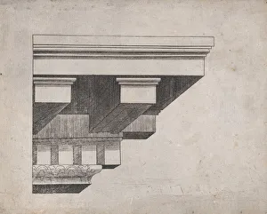 Cornice Prints: Speculum Romanae Magnificentiae: Cornice, 16th century. 16th century. Creator: Anon