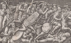 Beatrizet Nicolas Gallery: Speculum Romanae Magnificentiae: Daican War, 1553. 1553. Creator: Nicolas Beatrizet