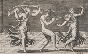 Speculum Romanae Magnificentiae: Dance of Fauns and Bacchants, early 16th ce