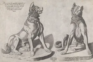 Speculum Romanae Magnificentiae: Two Dogs, 1558. 1558. Creator: Sebastiano di Re