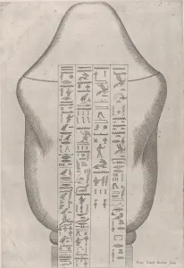 Speculum Romanae Magnificentiae: Back of an Egyptian canopic va