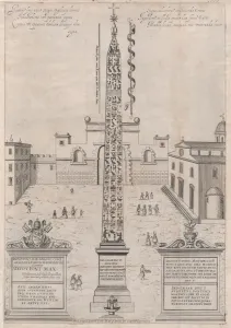 Speculum Romanae Magnificentiae: The Egyptian Obelisk of Augustus, 1589. 1589