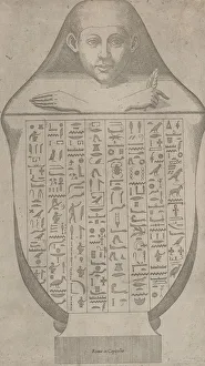 Speculum Romanae Magnificentiae: Face of an Egyptian canopic va