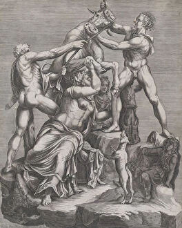 Speculum Romanae Magnificentiae: The Fate of Dirce, 1579. 1579. Creator: Georges Reverdy