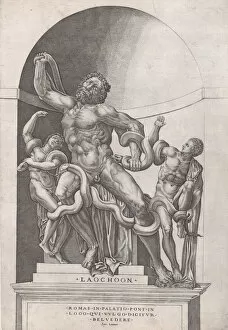 Beatrizet Nicolas Gallery: Speculum Romanae Magnificentiae: Laocoon, 16th century., 16th century. Creator: Nicolas Beatrizet