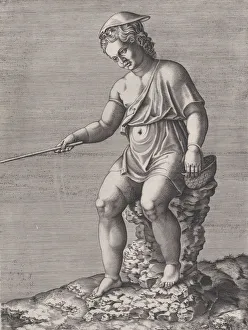 Speculum Romanae Magnificentiae: The Little Angler, 1567., 1567. Creator: Anon Speculum Romanae Magnificentiae: The Little Angler, 1567., 1567. Creator: Anon