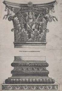 Speculum Romanae Magnificentiae: Pegasus capital from the Temple of Mars Ultor and dec