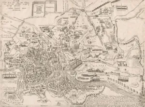 Speculum Romanae Magnificentiae: Plan of Ancient Rome, 16th century. 16th century