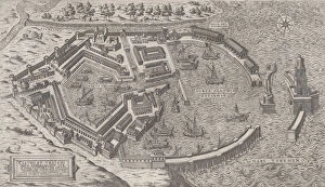 Images Dated 28th September 2020: Speculum Romanae Magnificentiae: Port of Rome, 1581. 1581