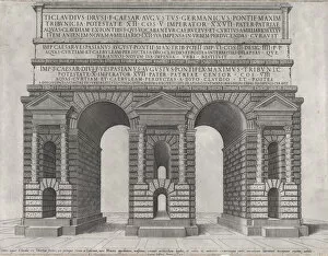 Aurelian Walls Collection: Speculum Romanae Magnificentiae: Porta Maggiore, 1549. 1549. Creator: Anon