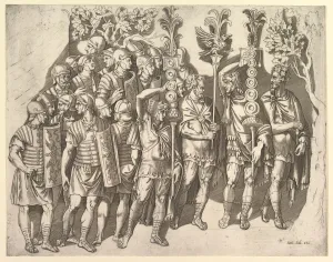 Speculum Romanae Magnificentiae: A Roman Legion (from Trajans Column), 16th century