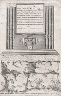 Sepulchre Gallery: Speculum Romanae Magnificentiae: Sepulchre of Lupus, 1551. 1551. Creator: Anon