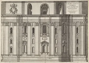 Speculum Romanae Magnificentiae: St. Peter s, 1564. Creator: Vincenzo Luchino