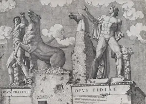 Speculum Romanae Magnificentiae: Statues of the Dioscuri at the Quirinal, 1546. 1546