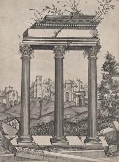 Speculum Romanae Magnificentiae: Temple of Antoninus and Faustina, 16th century