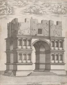 Speculum Romanae Magnificentiae: Temple of Janus, 1550. 1550. Creator: Anon