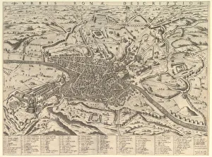 Speculum Romanae Magnificentiae: View of Modern Rome from the West, 1590