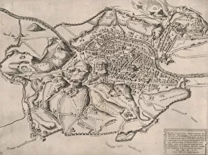 Images Dated 28th September 2020: Speculum Romanae Magnificentiae: View of Rome from the East, 16th century. 16th century