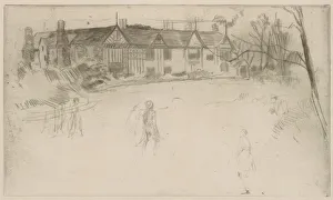 Timber Framed Prints: Speke Hall, 1875. Creator: James Abbott McNeill Whistler