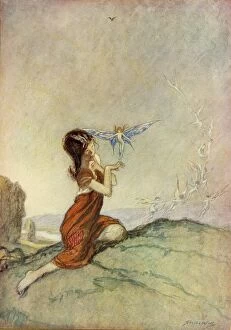 Hodder And Stoughton Gallery: A Spell for a Fairy, 1914. Creator: Claude Allin Shepperson