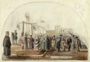 Fairground Ride Prints: How we spend Easter. N 3. 2nd half of 19th century. Creator: Mikhail Znamensky